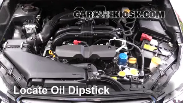 2016 Subaru Crosstrek Limited 2.0L 4 Cyl. Aceite Controlar nivel de aceite